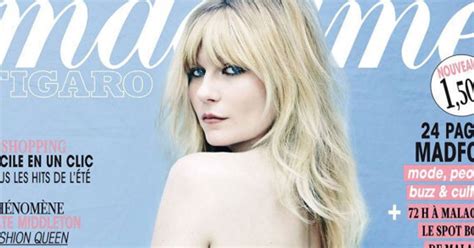 Kirsten Dunst Poses Topless For Madame Figaro Magazine